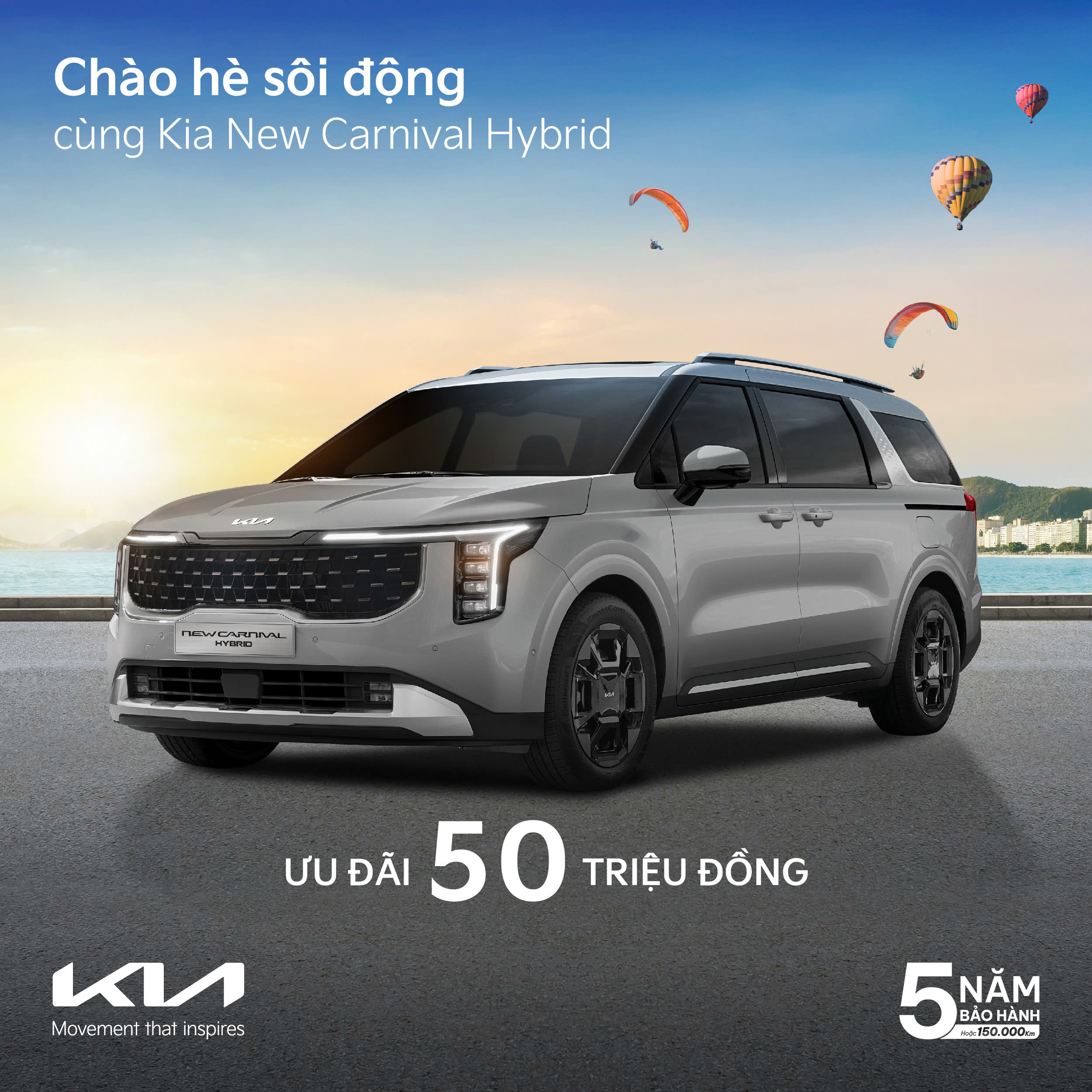 CHÀO HÈ SÔI ĐỘNG CÙNG KIA NEW CARNIVAL HYBRID TẠI KIA PHAN HUY ÍCH