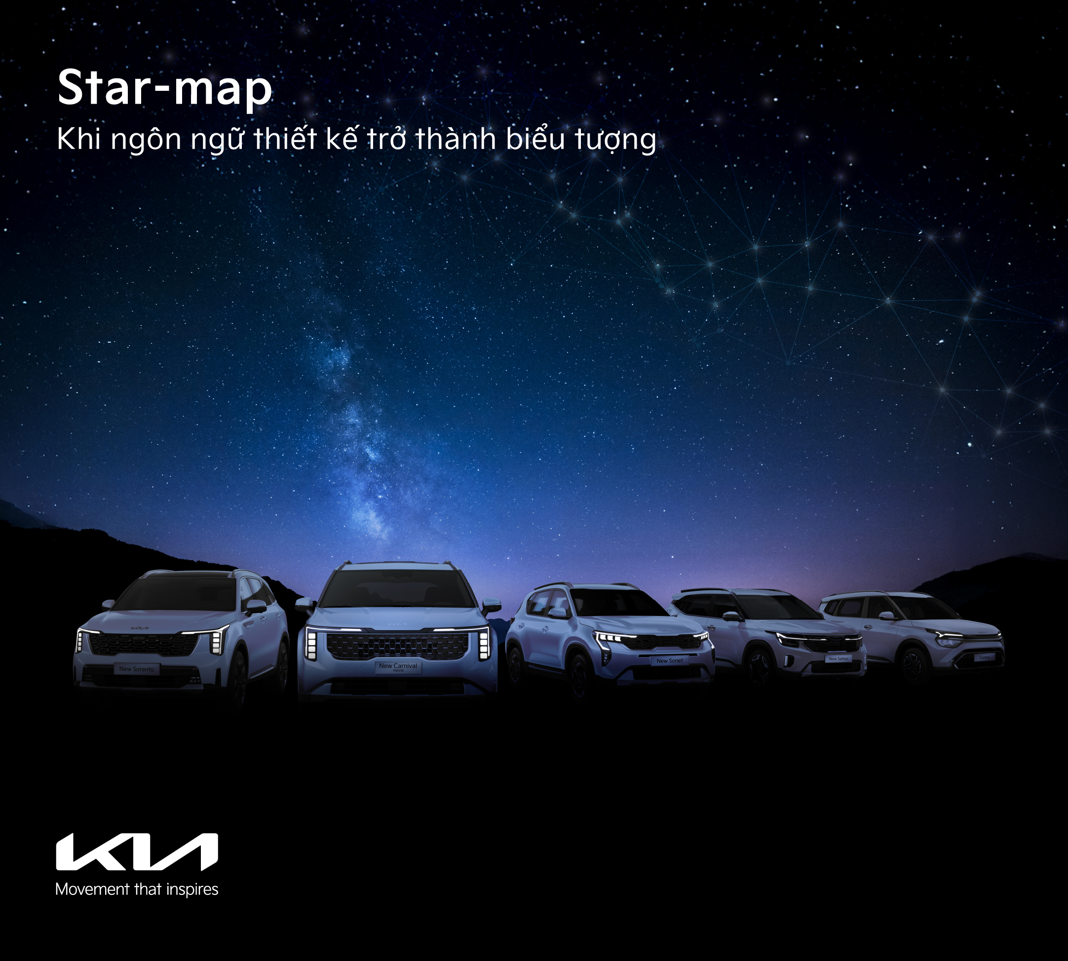 Thiết kế LED STARMAP – Biểu tượng nhận diện mới của dải sản phẩm Kia thế hệ mới